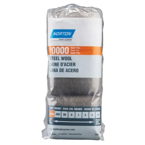 Norton 0000 Grade Super Fine Steel Wool Pad 12 pk