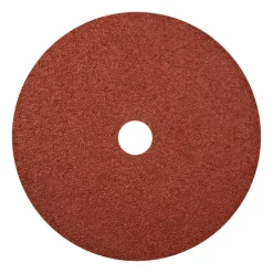 Norton 7 in. Aluminum Oxide Center Mount F226/F240 Fiber Disc 24 Grit Extra Coarse 25 pk