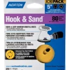 Norton Hook & Sand 5 in. Aluminum Oxide Hook and Loop A250/A290 Sanding Disc 80 Grit Coarse 25 pk