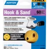 Norton Hook & Sand 5 in. Aluminum Oxide Hook and Loop A250/A290 Sanding Disc 60 Grit Coarse 25 pk