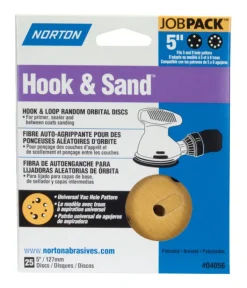 Norton Hook & Sand 5 in. Aluminum Oxide Hook and Loop A290 Sanding Disc 180 Grit Fine 25 pk