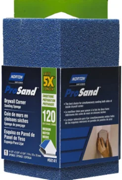 Norton ProSand 4.5 in. L X 2.75 in. W X 2.75 in. 120 Grit Medium Corner Sanding Sponge
