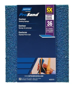 Norton ProSand 5.5 in. L X 4.5 in. W X 0.875 in. 36 Grit Extra Coarse Contour Sanding Sponge