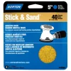 Norton Stick & Sand 5 in. Aluminum Oxide Adhesive A250/A290/H290 Sanding Disc 40 Grit Extra Coarse 4