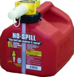 No-Spill Plastic Gas Can 1.25 gal