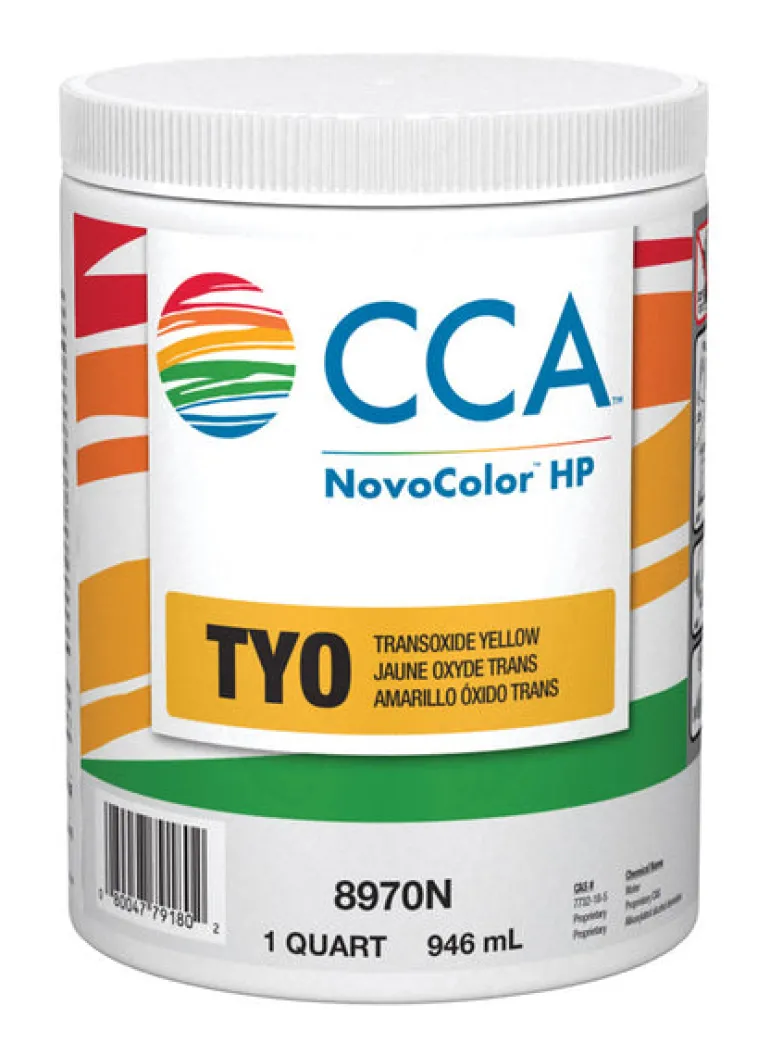 NovoColor HP CCA TY Trans Oxide Yellow Paint Colorant 1 qt