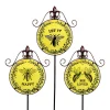 Ns Glas Bee Gdn Stk Asst (Pack of 9)