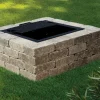 Ns Sq Firepit Kit Pecan