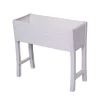 NuVue White PVC UV-Resistant Rectangular Elevated Garden Box 32 H x 36 W x 11 D x 15 Dia. in.