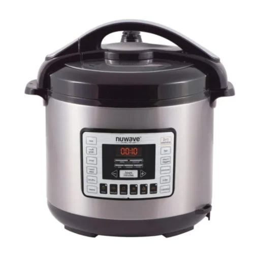 NuWave Stainless Steel Pressure Cooker 8 qt. Silver