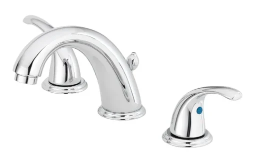 Oak Brook Chrome 1.2 GPM Widespread Coastal Low Lead Lavatory Pop Up Faucet 8 in.