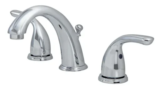 Oak Brook Chrome 1.2 GPM Widespread Coastal Low Lead Lavatory Pop Up Faucet 8 in.