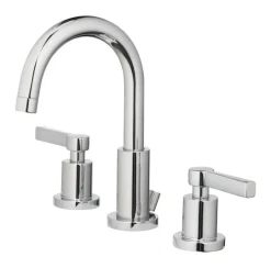 Oak Brook Chrome 1.25 GPM Widespread Modena Low Lead Lavatory Pop Up Faucet 8 in.