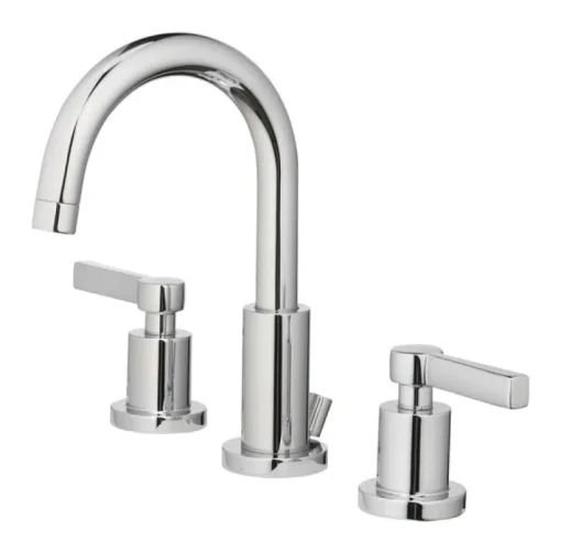 Oak Brook Chrome 1.25 GPM Widespread Modena Low Lead Lavatory Pop Up Faucet 8 in.