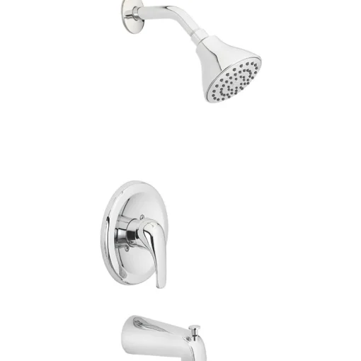 Oak Brook Coastal 1-Handle Brass Chrome Tub and Shower Faucet