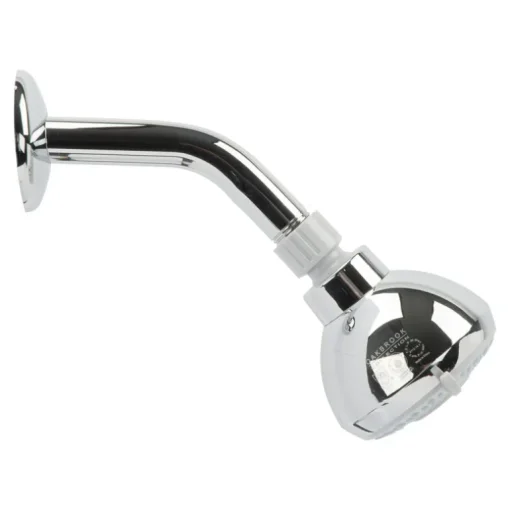 Oak Brook PVC Chrome 1.8 GPM 3-Settings Wall Mount Shower Head 3 Dia. in.