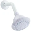 Oak Brook PVC Chrome 1.8 GPM 5-Settings Wall Mount Shower Head 4 Dia. in.