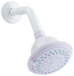 Oak Brook PVC Chrome 1.8 GPM 5-Settings Wall Mount Shower Head 4 Dia. in.