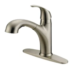 OakBrook Washerless Cartridge One Handle Nickel Kitchen Faucet