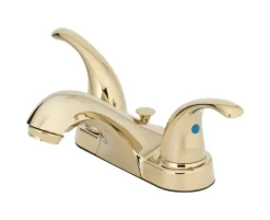 OakBrook Brass Traditional Two-Handle Bathroom Sink Faucet 4 in.