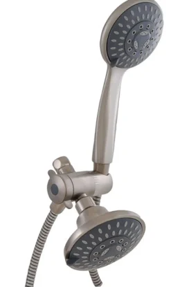 OakBrook Brushed Nickel 5 settings Showerhead Combo 2.5 gpm
