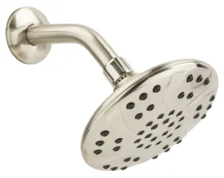 OakBrook Brushed Nickel PVC 1 settings Wallmount Showerhead 1.8 gpm