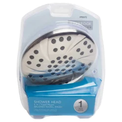 OakBrook Brushed Nickel PVC 1 settings Wallmount Showerhead 1.8 gpm