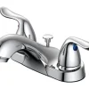 OakBrook Chrome Coastal Pop-up Bathroom Sink Faucet 4 in.