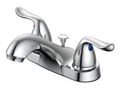 OakBrook Chrome Coastal Pop-up Bathroom Sink Faucet 4 in.