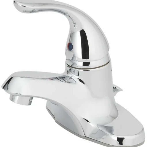 OakBrook Chrome Coastal Single-Handle Bathroom Sink Faucet 4 in.