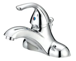 OakBrook Chrome Coastal Single-Handle Bathroom Sink Faucet 4 in.