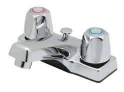 OakBrook Chrome Coastal Two-Handle Bathroom Sink Faucet 4 in.