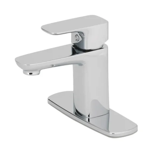 OakBrook Chrome Modern Single-Handle Bathroom Sink Faucet 2 in.