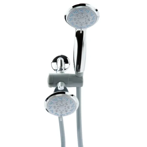 OakBrook Chrome PVC 3 settings Showerhead Combo 1.8 gpm
