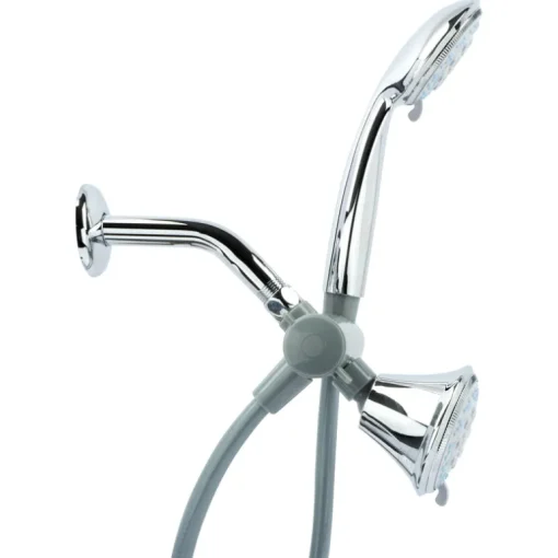 OakBrook Chrome PVC 3 settings Showerhead Combo 1.8 gpm