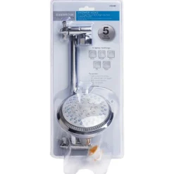 OakBrook Chrome PVC 5 settings Adjustable Showerhead 1.8 gpm