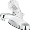 OakBrook Chrome Traditional Single-Handle Bathroom Sink Faucet 4 in.