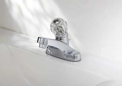 OakBrook Chrome Traditional Single-Handle Bathroom Sink Faucet 4 in.