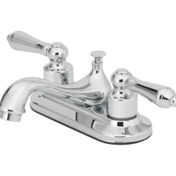 OakBrook Chrome Traditional Two-Handle Bathroom Sink Faucet 4 in.