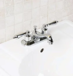 OakBrook Chrome Traditional Two-Handle Bathroom Sink Faucet 4 in.