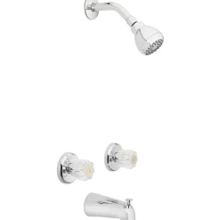 OakBrook Essentials 2-Handle Chrome Tub and Shower Faucet