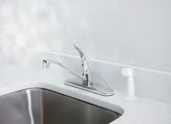 OakBrook Essentials One Handle Chrome Kitchen Faucet