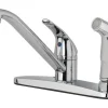 OakBrook Essentials One Handle Chrome Kitchen Faucet Side Sprayer Included