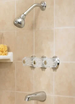 OakBrook 3-Handle Chrome Tub and Shower Faucet
