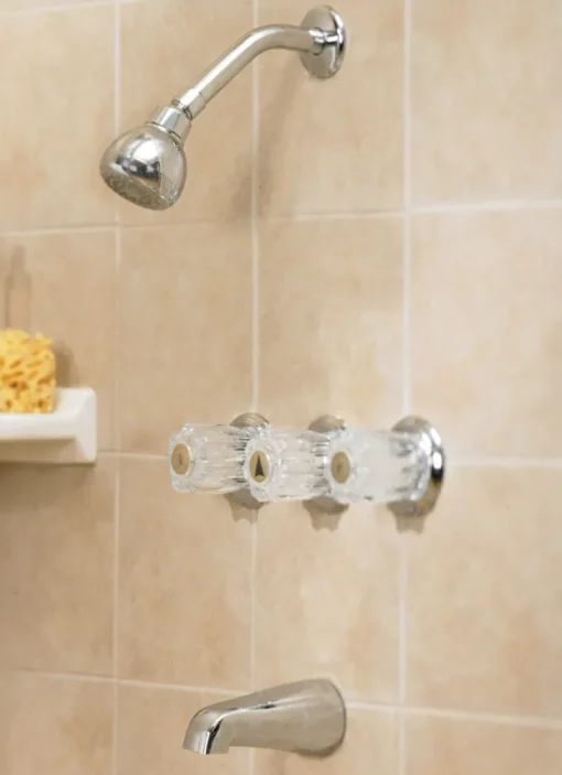 OakBrook 3-Handle Chrome Tub and Shower Faucet