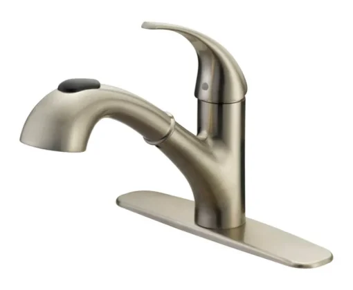 OakBrook Pacifica One Handle Brushed Nickel Pull-Out Kitchen Faucet