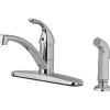 OakBrook Pacifica One Handle Chrome Kitchen Faucet Side Sprayer Included
