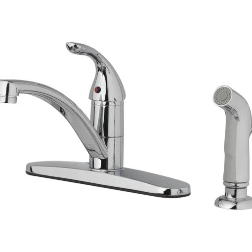 OakBrook Pacifica One Handle Chrome Kitchen Faucet Side Sprayer Included
