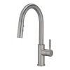 OakBrook Vela One Handle Brushed Nickel Pull-Down Kitchen Faucet
