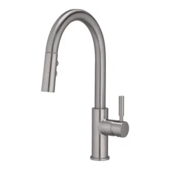 OakBrook Vela One Handle Brushed Nickel Pull-Down Kitchen Faucet